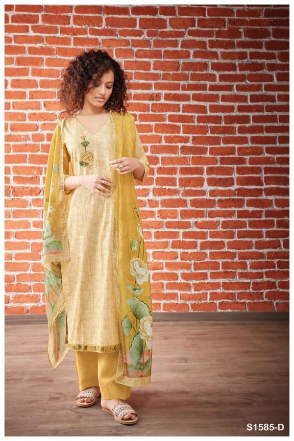 Ganga Pavani S1585 New Stylish Cotton Salwar Kameez Collection